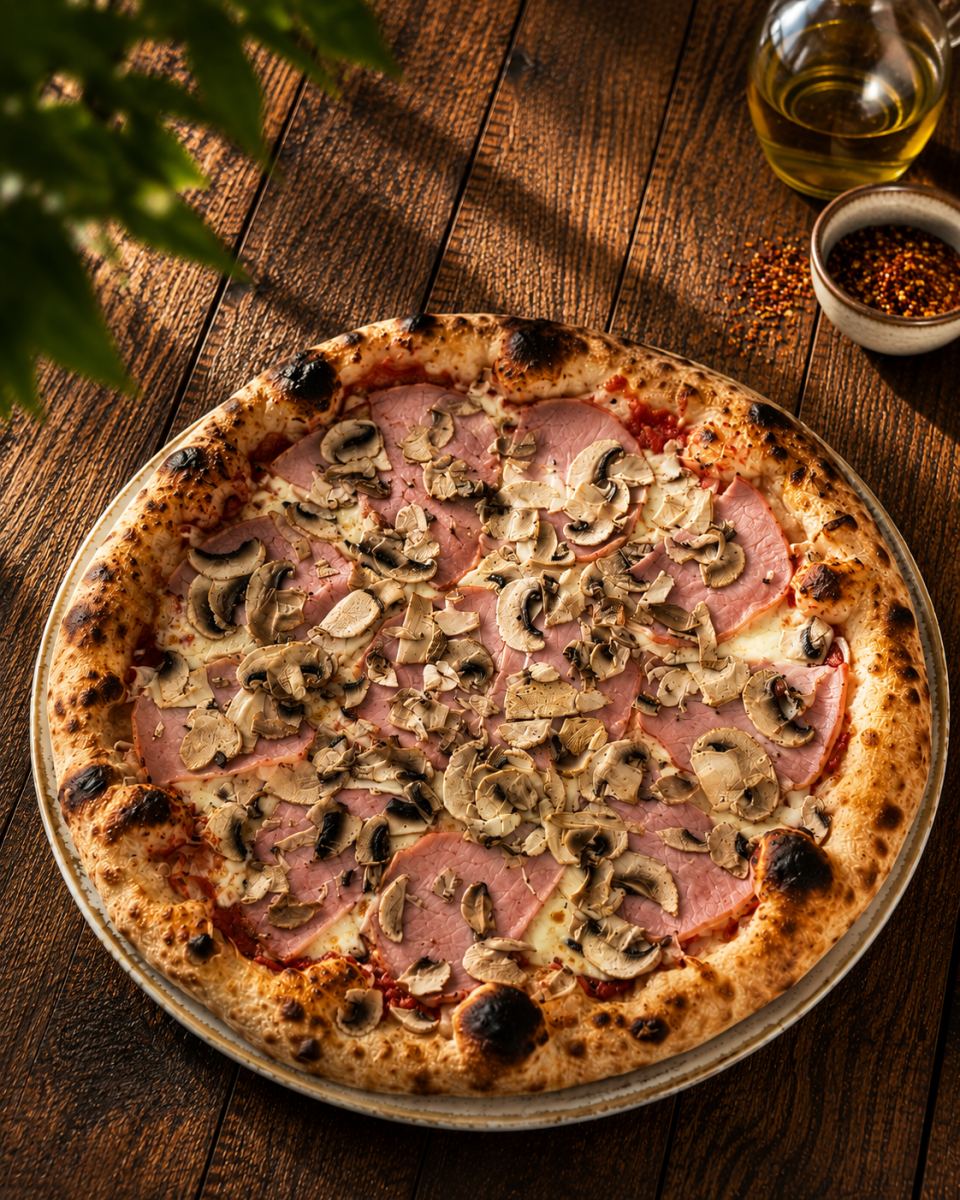Pizza Prosciutto Funghi